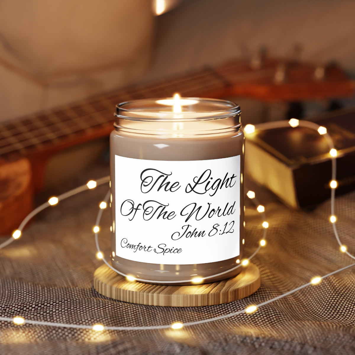 “The Light of the World John 8:12”   9oz. Christian Girl Gear Soy Candle