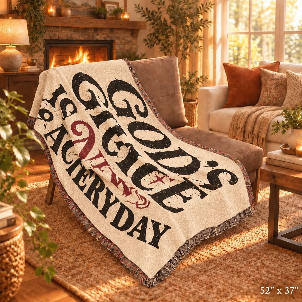 C.G.G. “God’s Grace” Woven Throw Blanket