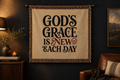 C.G.G. “God’s Grace” Woven Throw Blanket